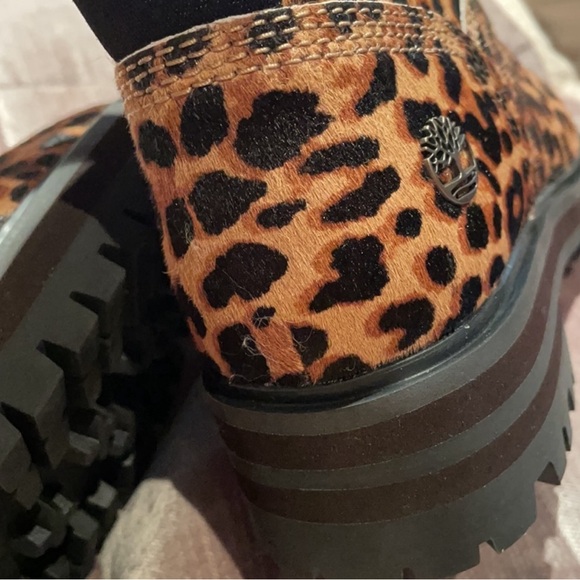 RARE leopard Timberland work boots - Picture 3 of 9